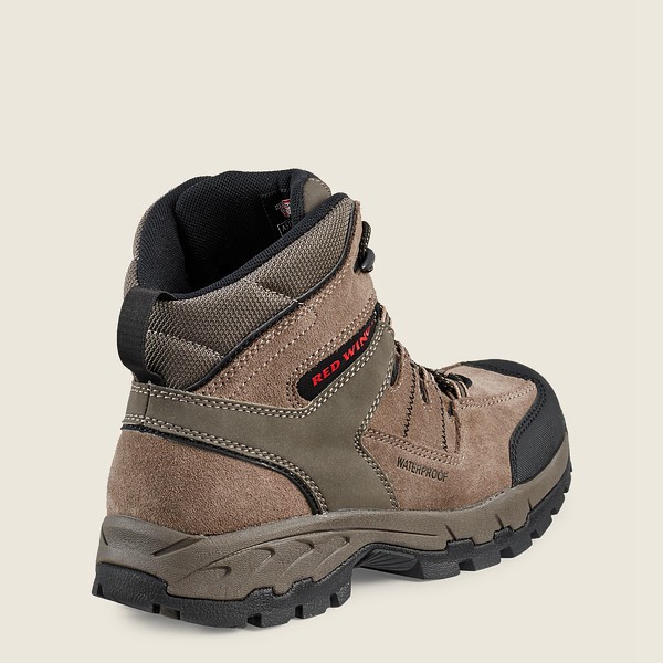 Red Wing Hiking Bot Erkek - Truhiker - 6-Inch Waterproof Safety Toe - Gri Kahverengi - 36BOSRUYP